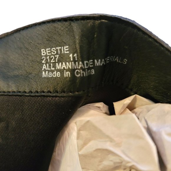 Seven7 Black Boot The Bestie Microfiber Shoe Side Zip Womans Size 9 JJ3362 - Picture 9 of 9
